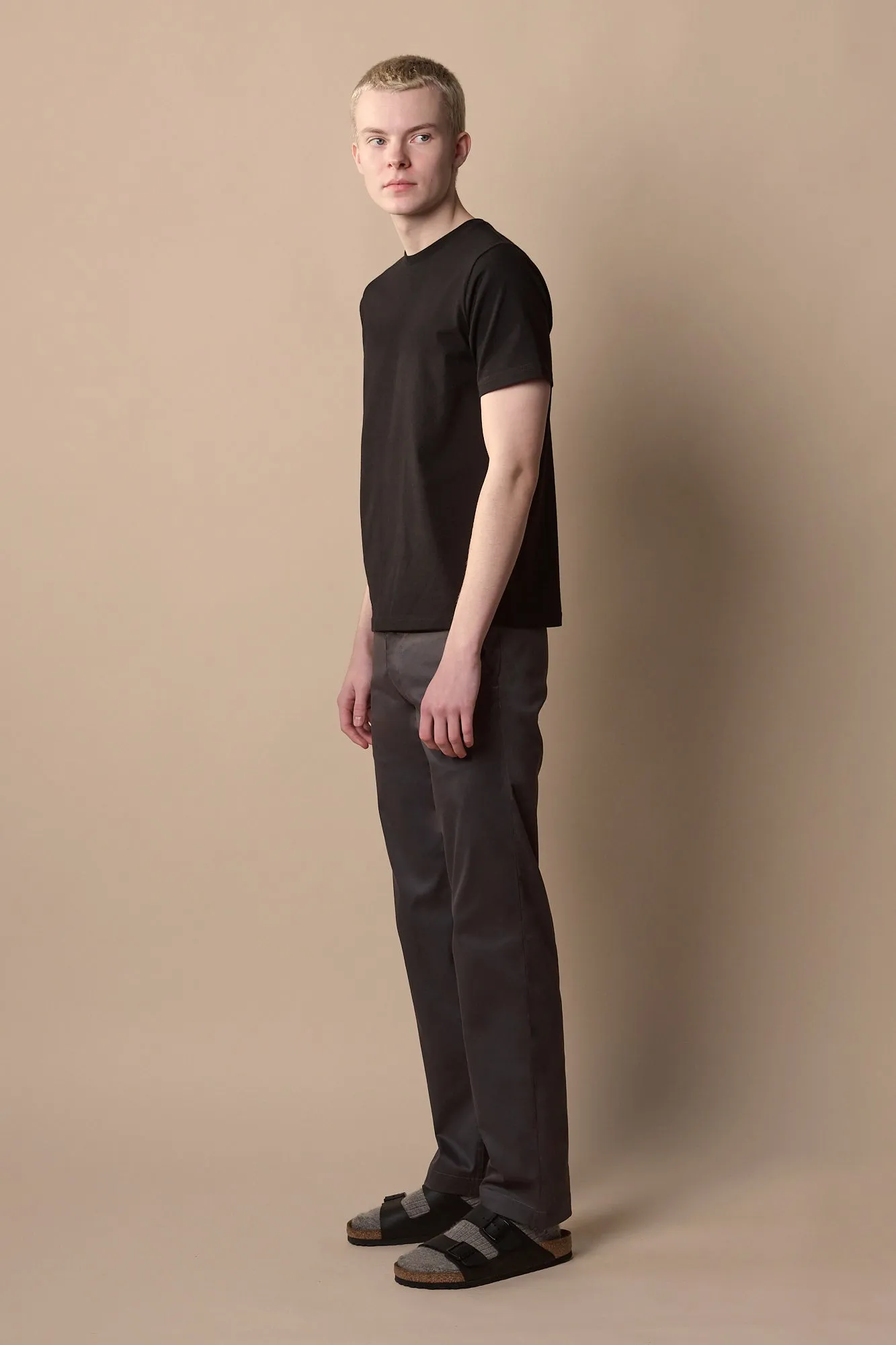 Men's Slim Stretch Chino - Slate Grey