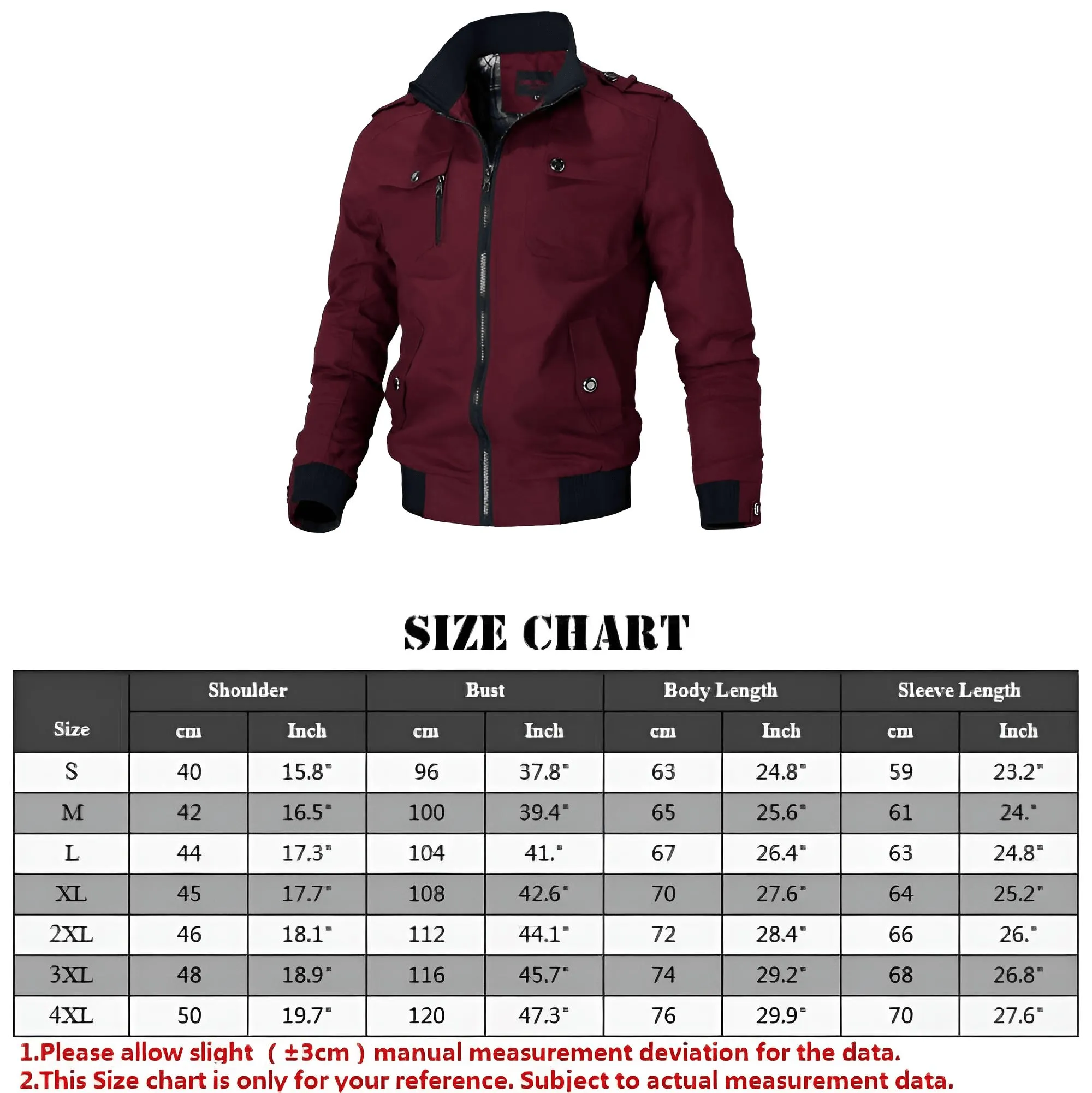 Men's Windbreaker Bomber Jacket