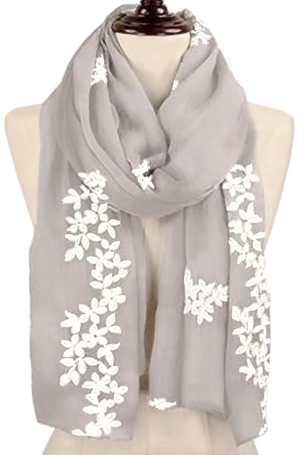 'Mountain Daisy' Scarf - Beige