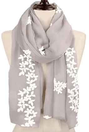 'Mountain Daisy' Scarf - Beige