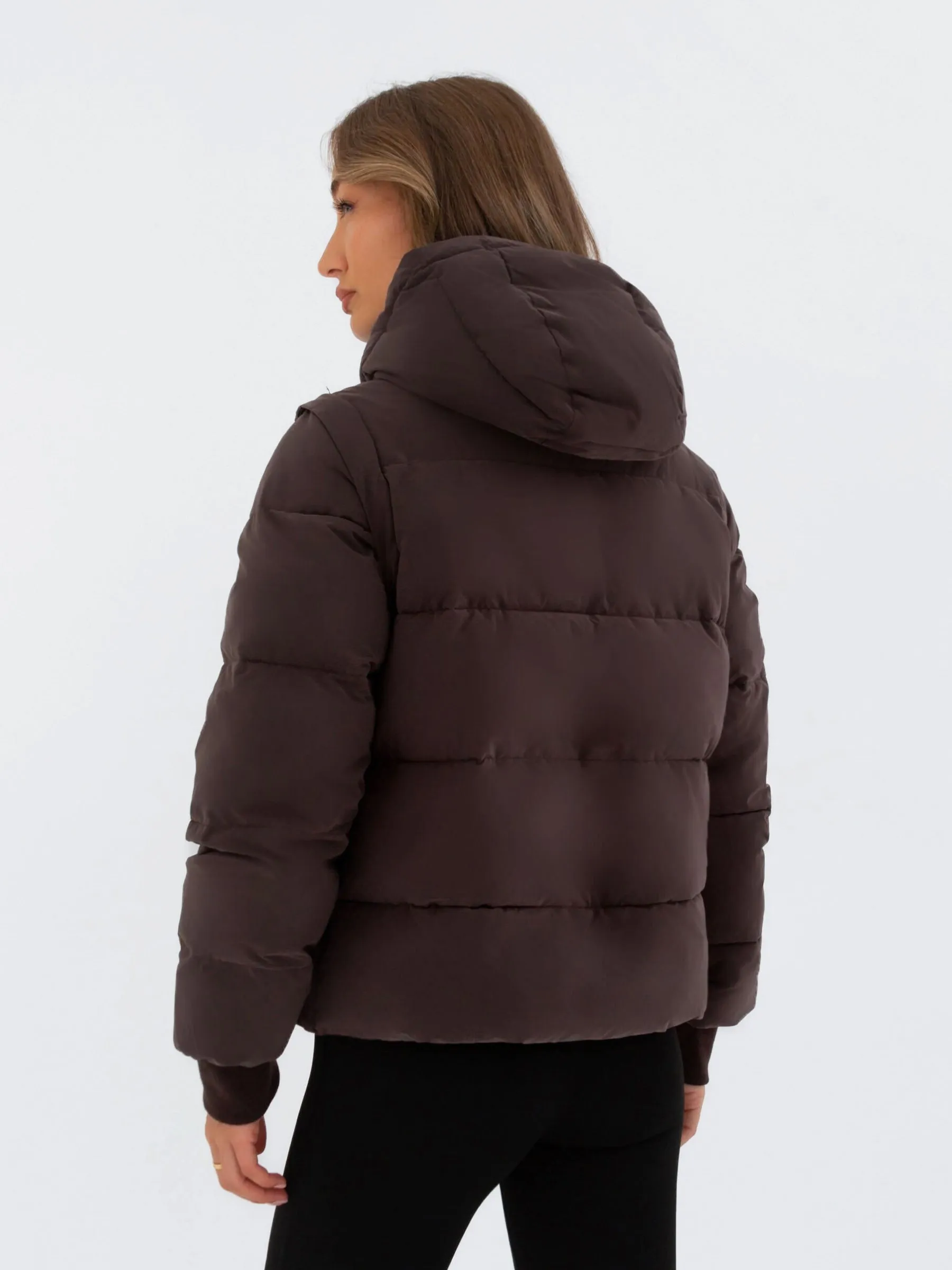 Multiway Puffer Coat 2 - Brown