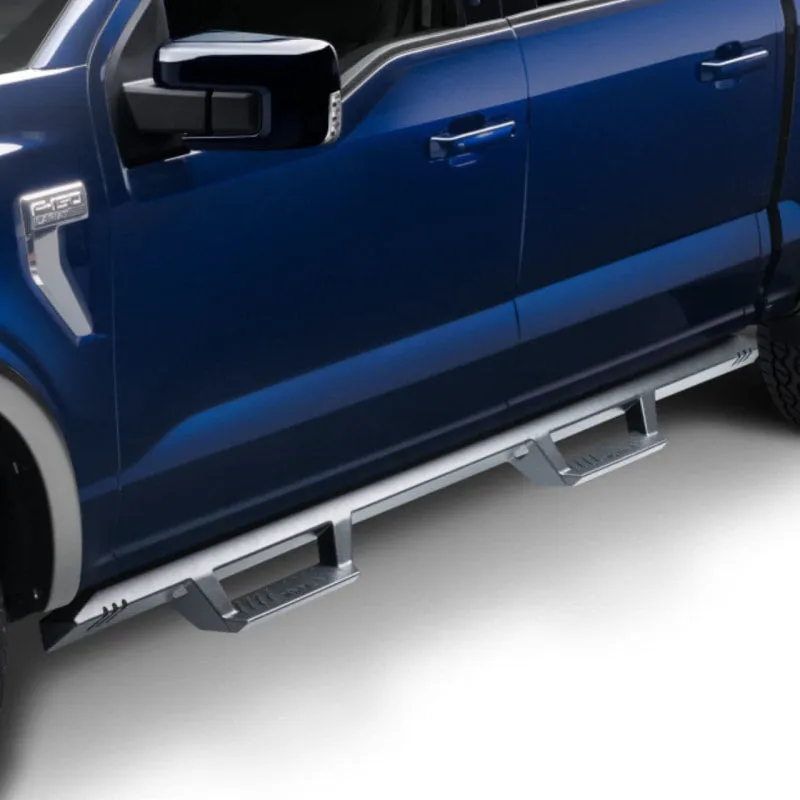 N-Fab EPYX Crew Cab Length Side Steps Black Nerf Steps for Ford F-150