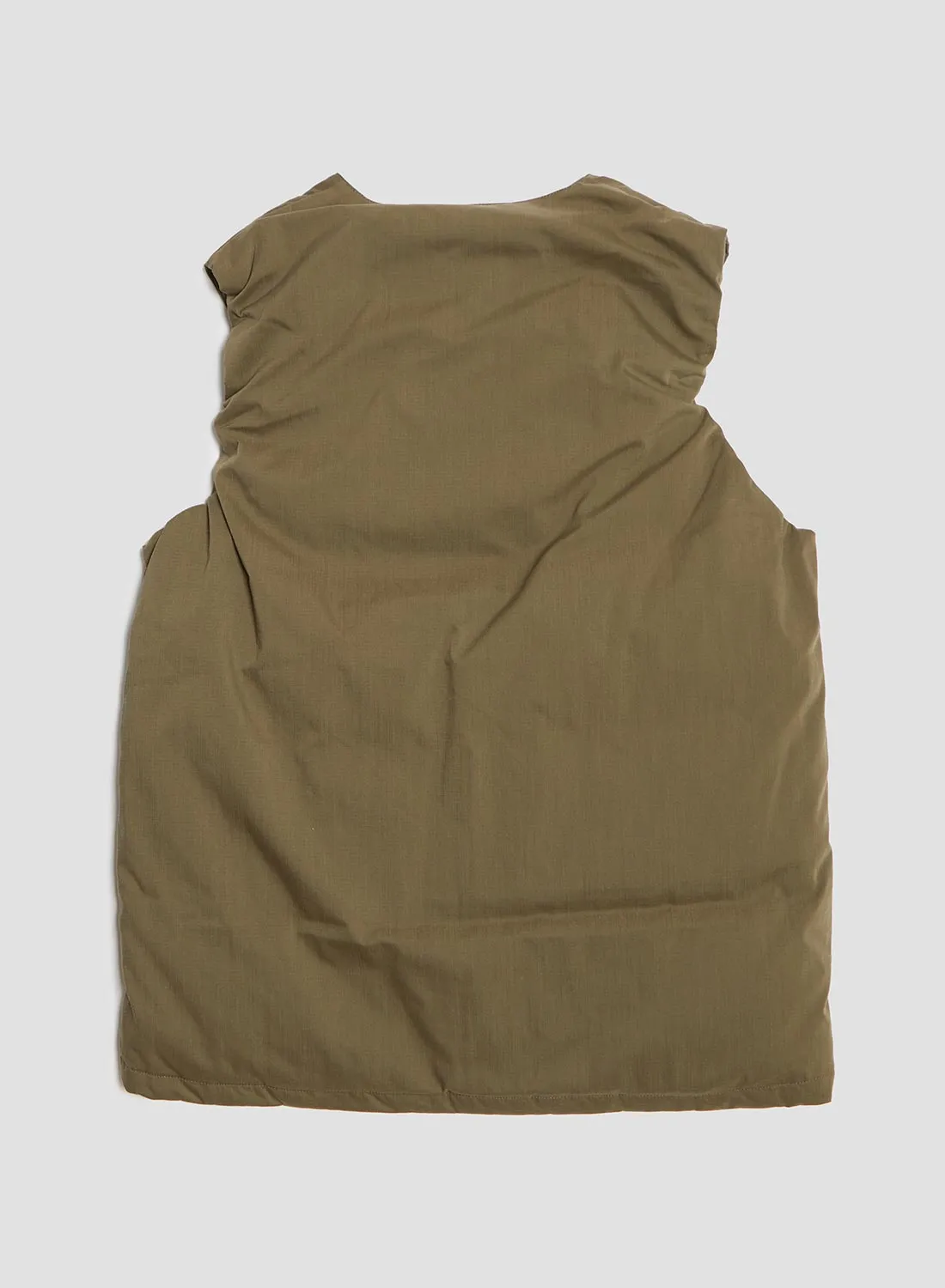 Nanga Hinoc Ripstop Inner Down Vest in Army Green