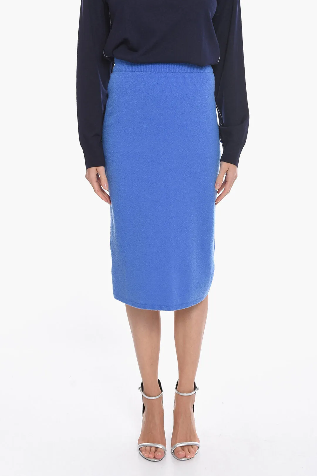 Nanushka Stretchy Knit Midi Skirt