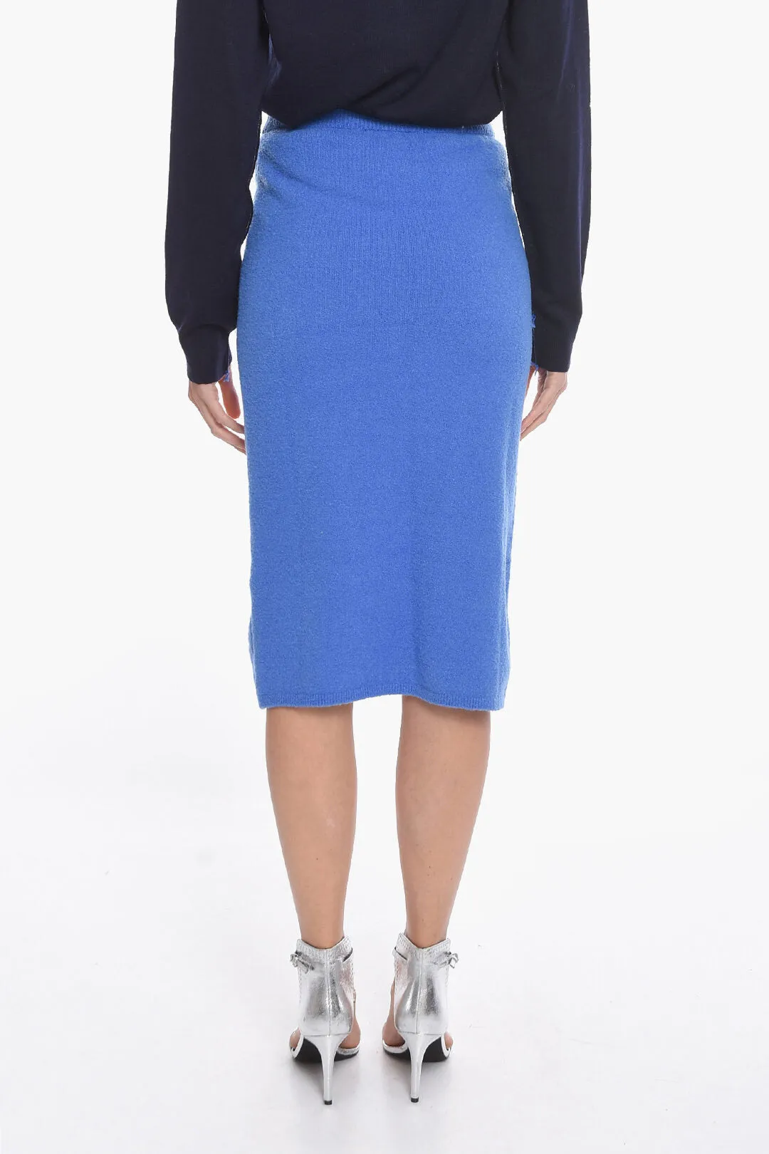 Nanushka Stretchy Knit Midi Skirt