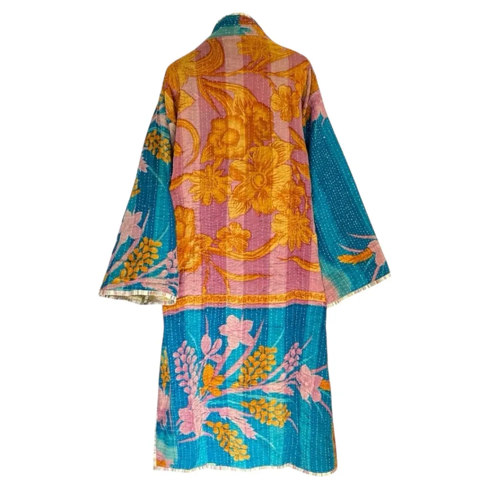 Nayla cotton quilted vintage kantha coat ONE OF A KIND