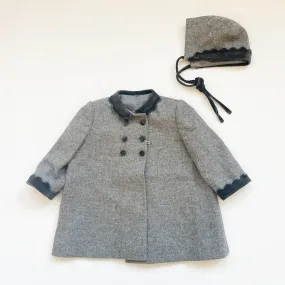 New Grey Tutto Piccolo Coat & Hat / Size 3T