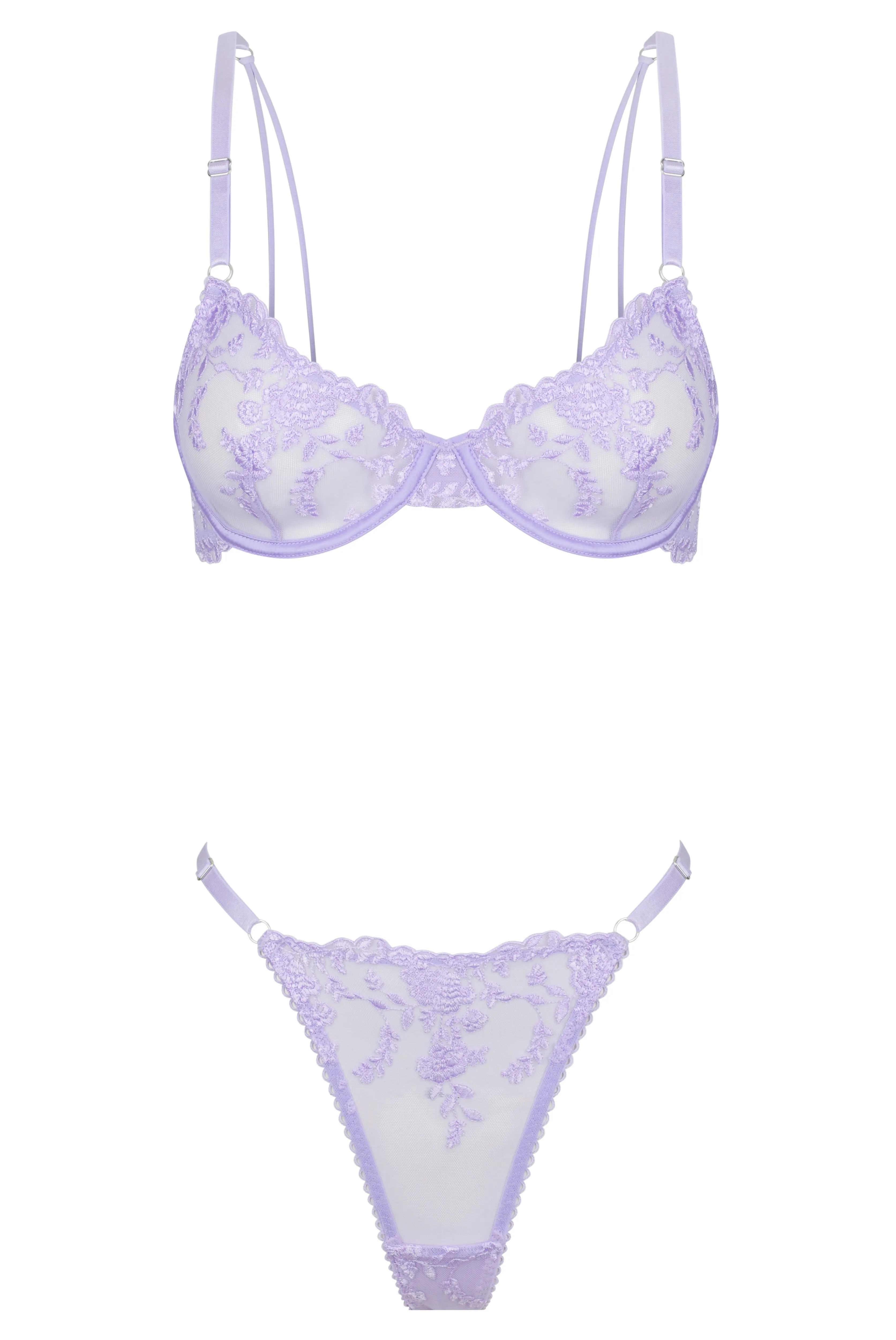 Nicolette Thong Set Lilac