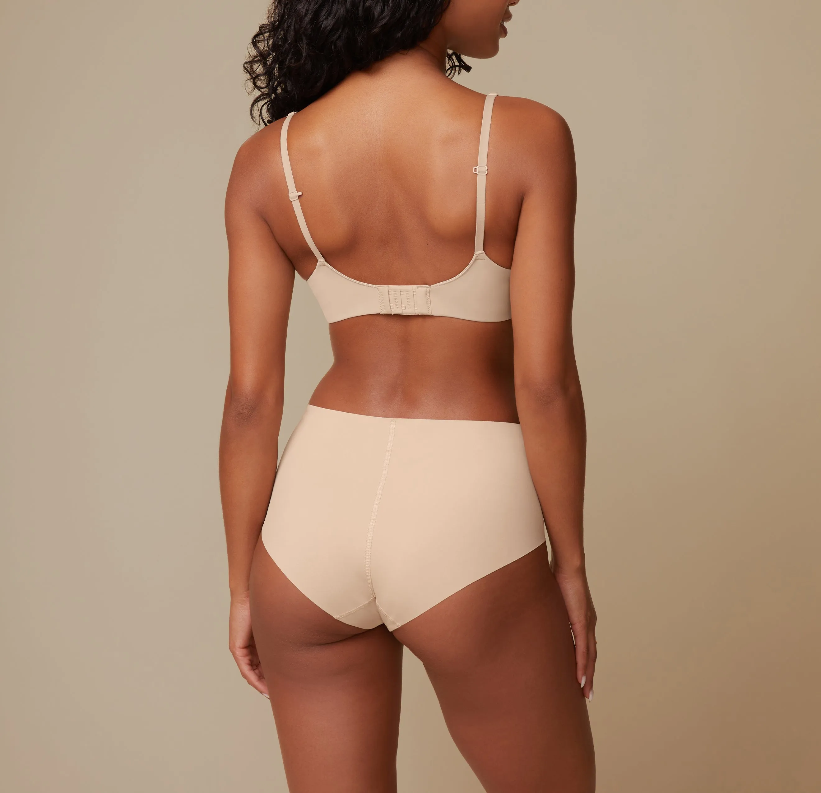 No-Show Highwaist Brief - Beige