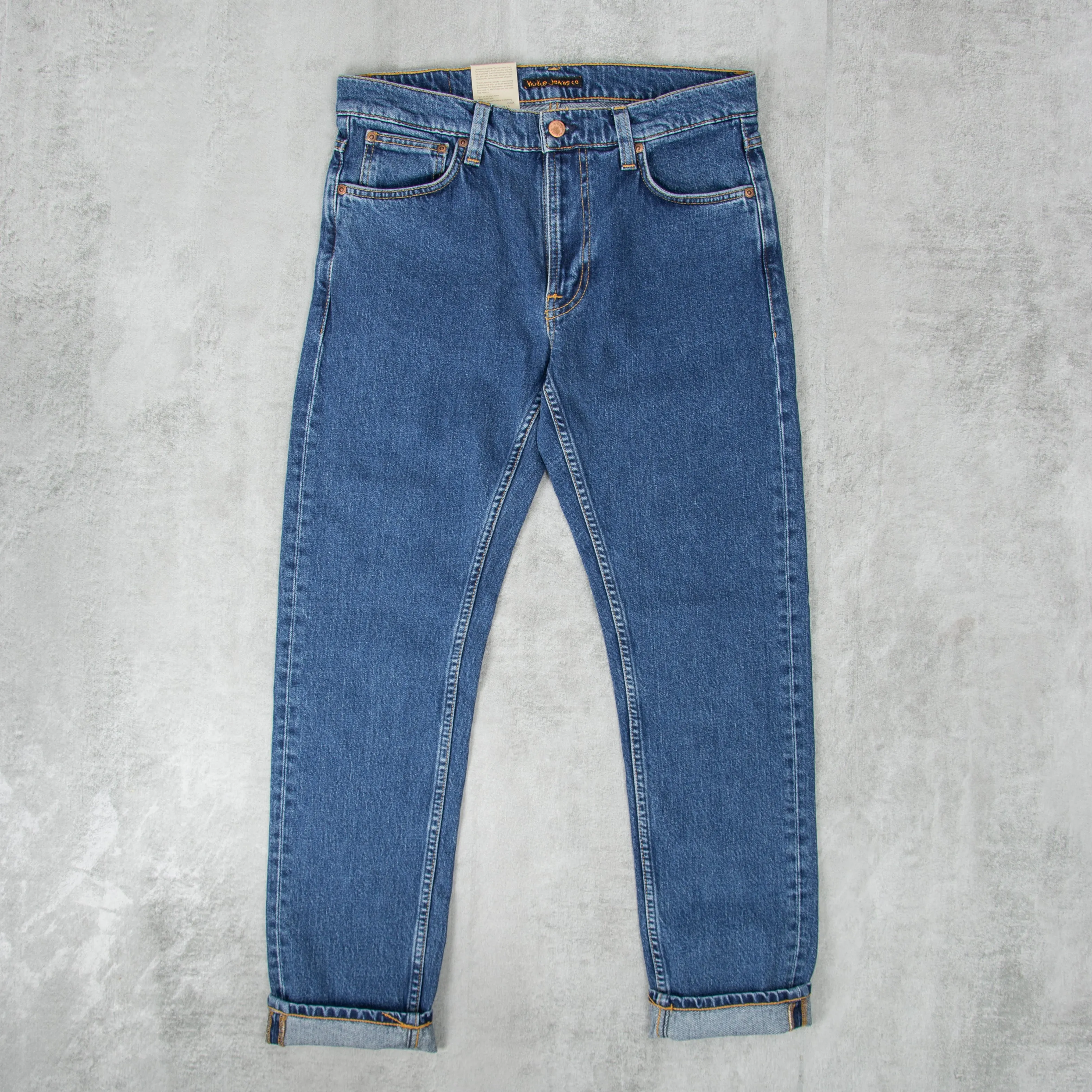 Nudie Lean Dean Jean - Plain Stone