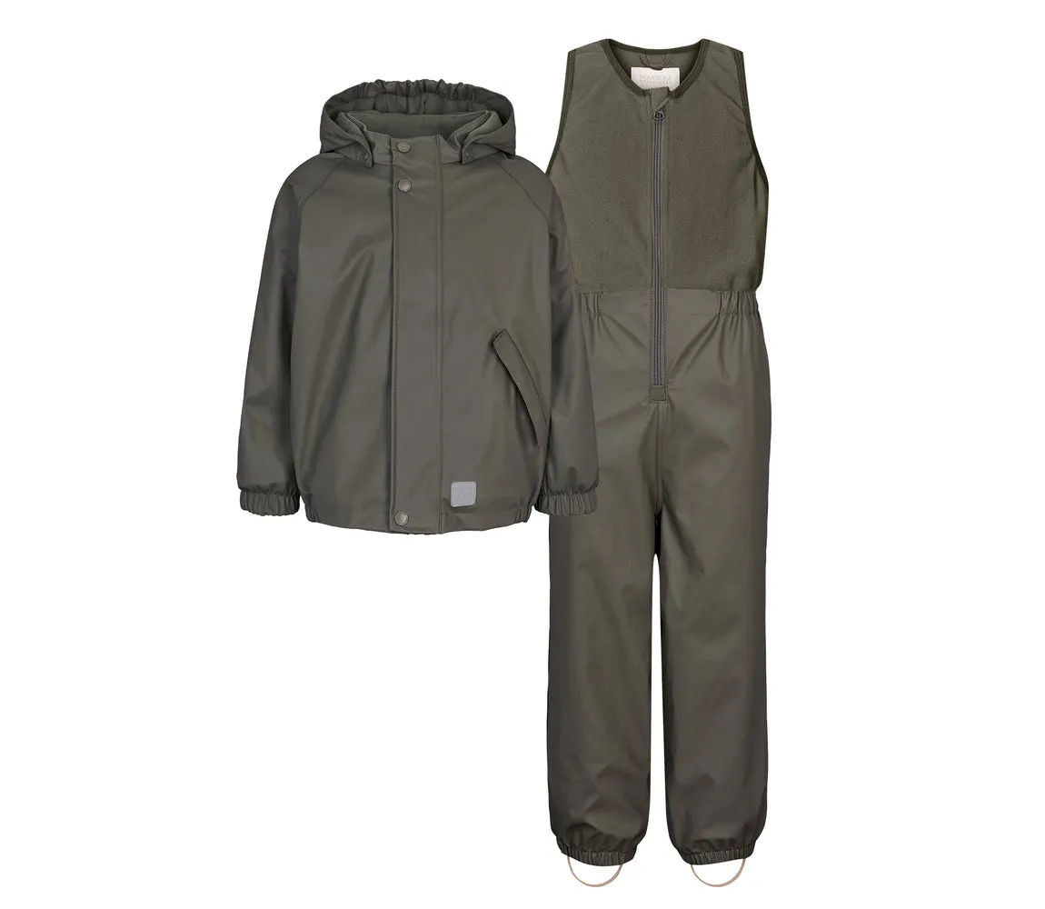 Obo Set, Rainwear set - Olive Leaf