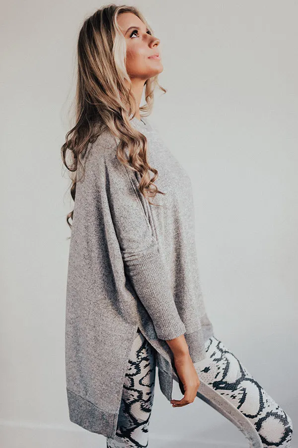 On Point Shift Tunic In Grey