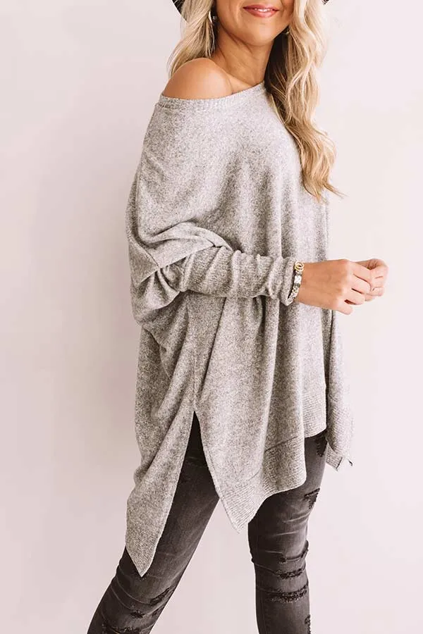 On Point Shift Tunic In Grey