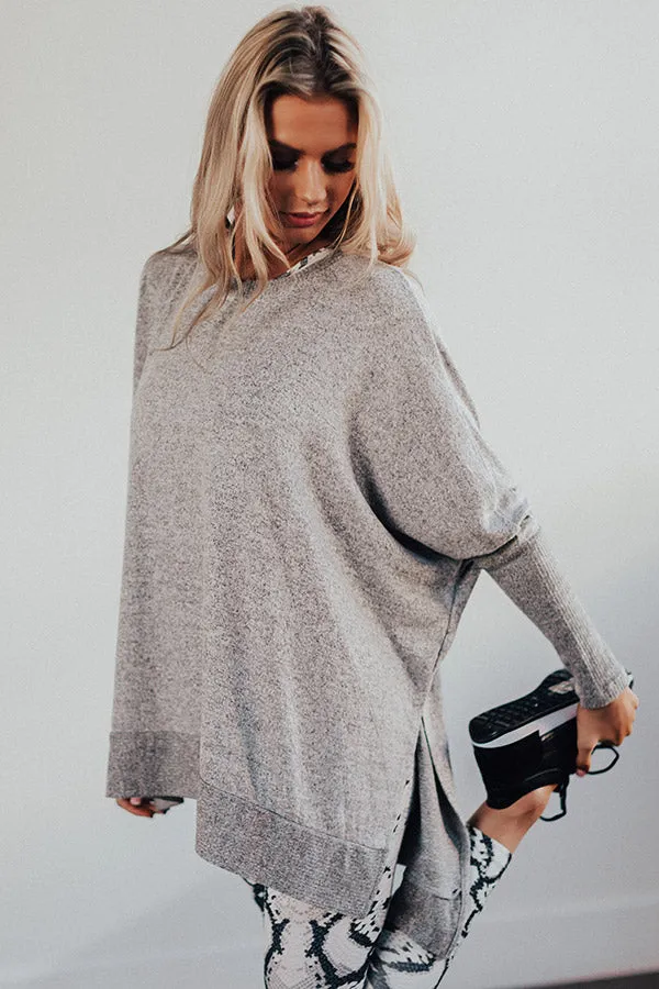 On Point Shift Tunic In Grey