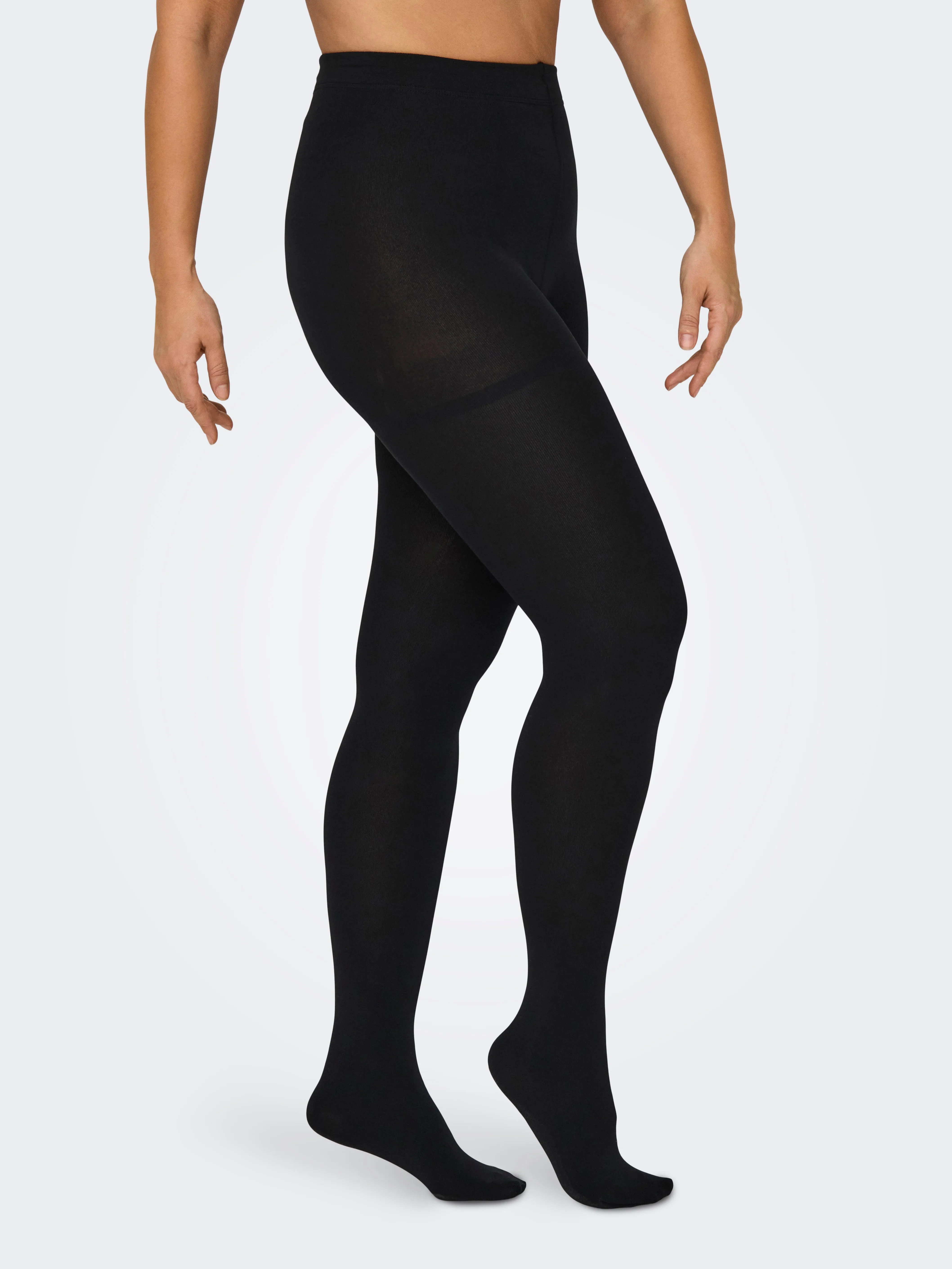 Only Carmakoma Fleece Tights in Black