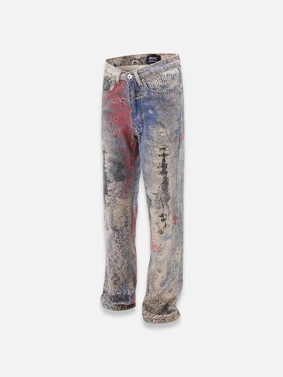 Paisley Baggy Jeans