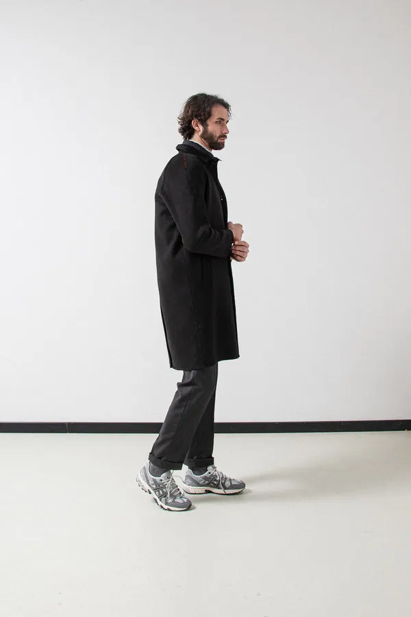 Palto Coat Marcello DBG Top Coat with Vest Nero