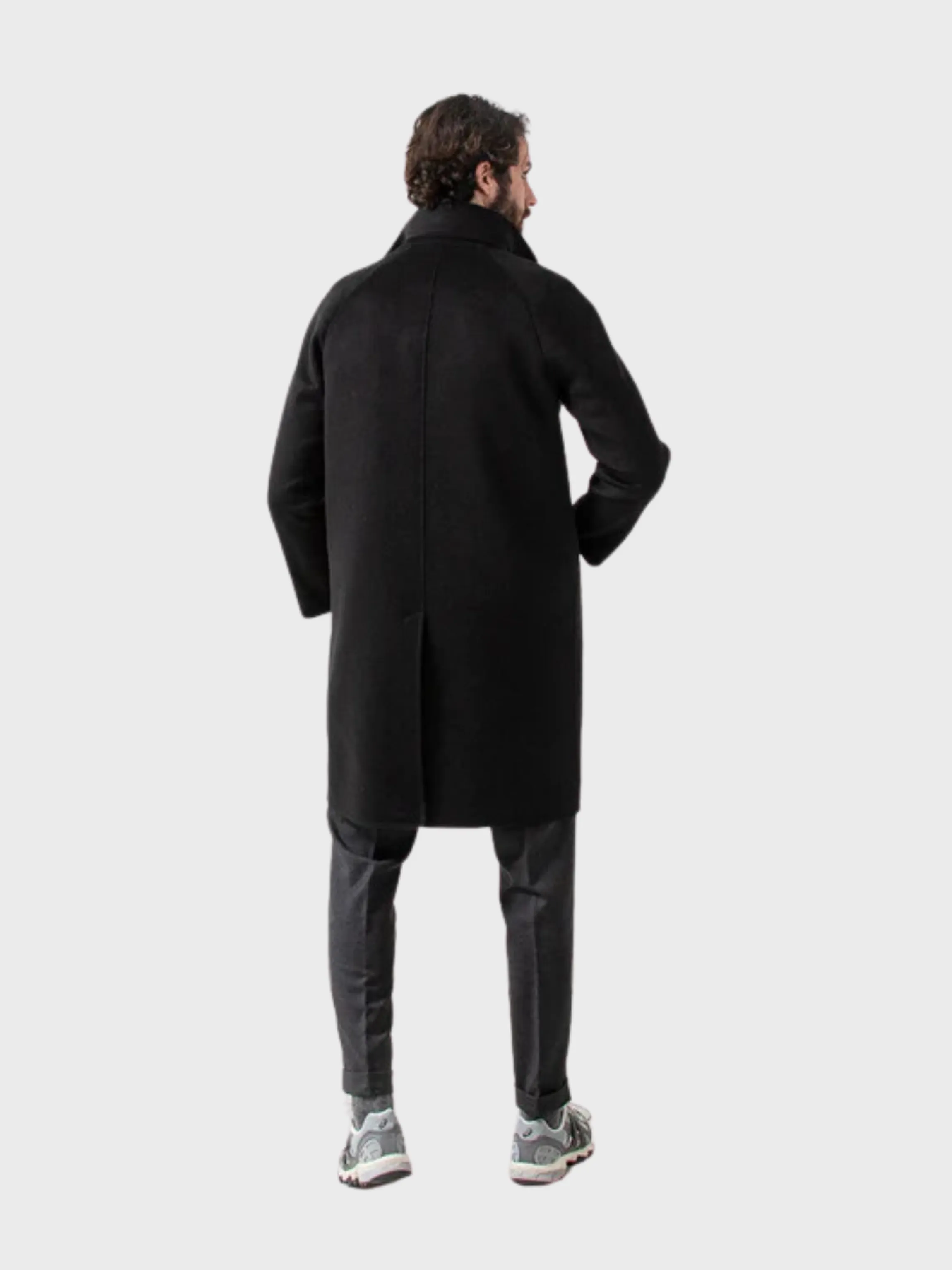 Palto Coat Marcello DBG Top Coat with Vest Nero