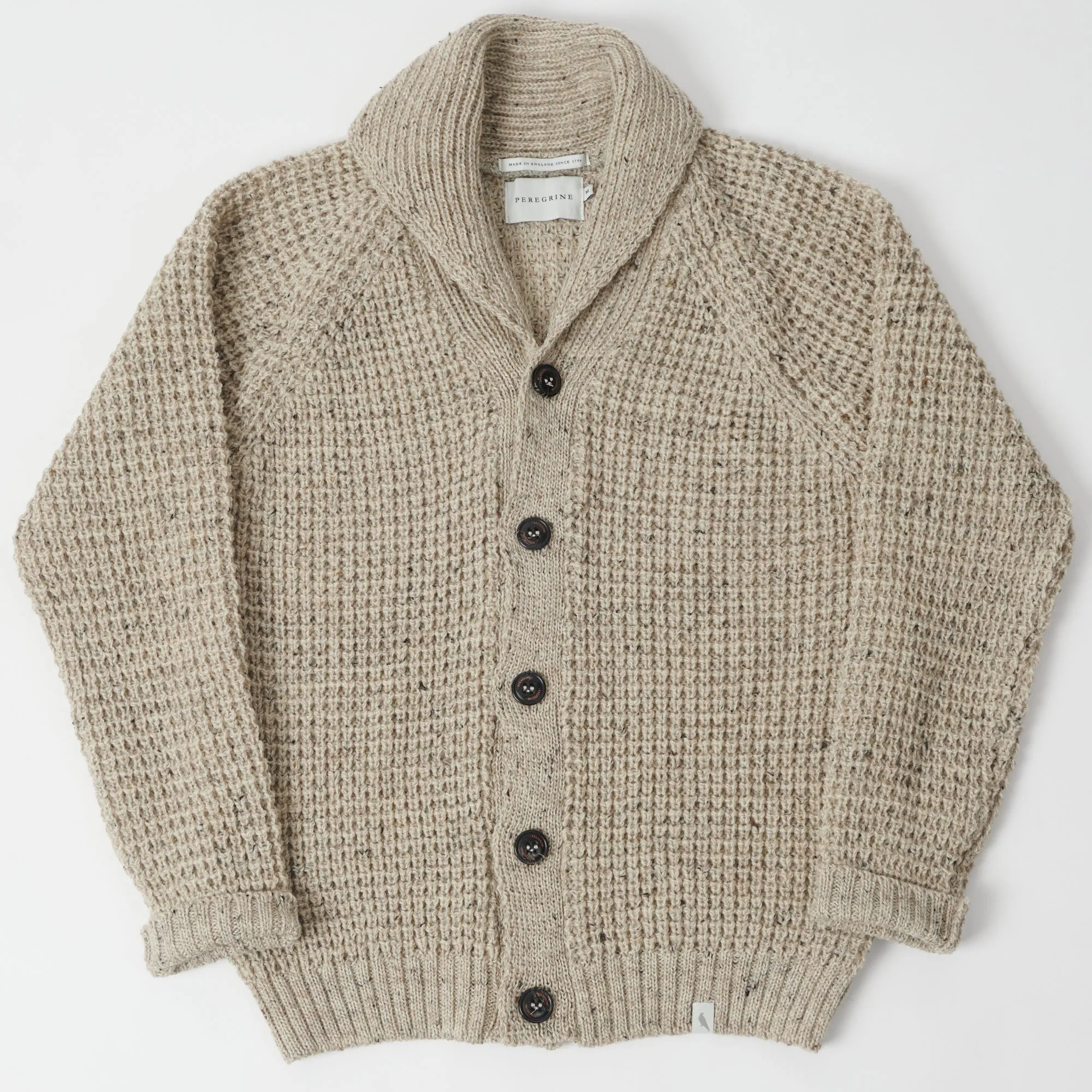 Peregrine Waffle Shawl Cardigan - Skiddaw