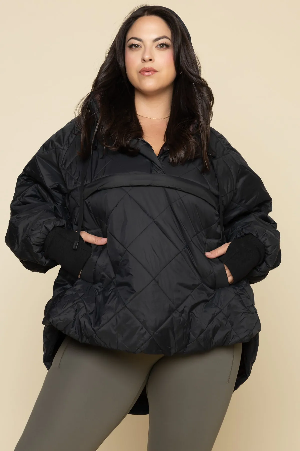 Pillow Packable Puffer Jacket - Black