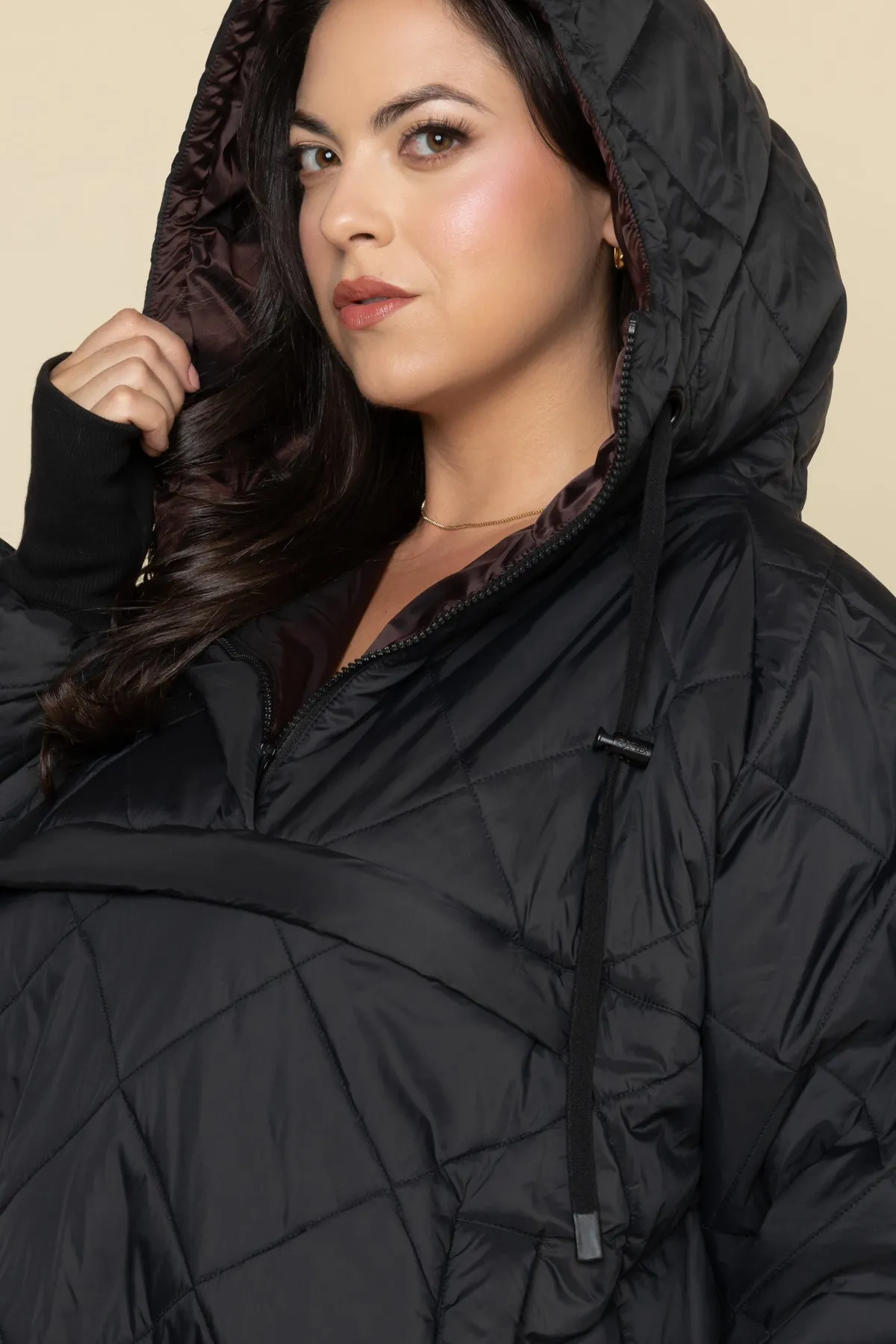 Pillow Packable Puffer Jacket - Black