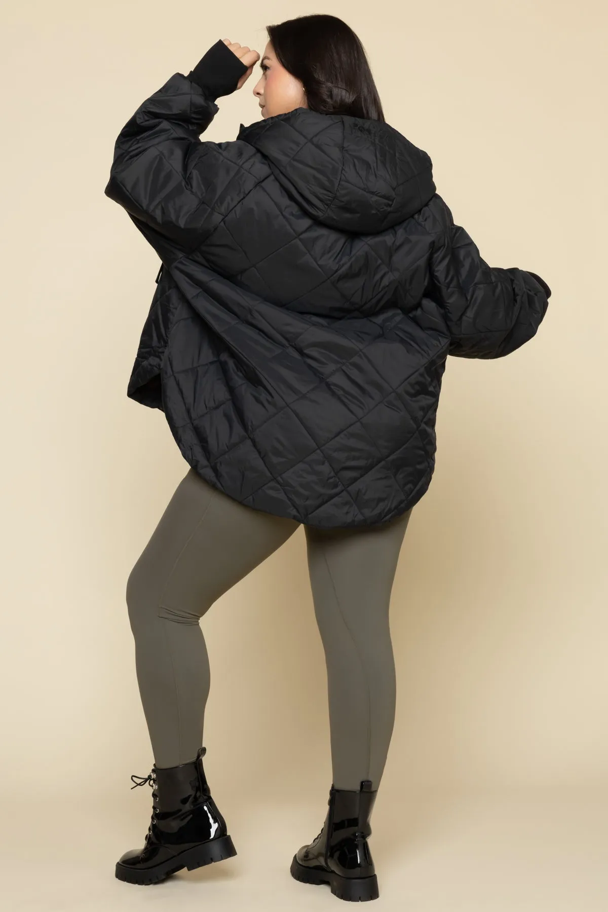 Pillow Packable Puffer Jacket - Black