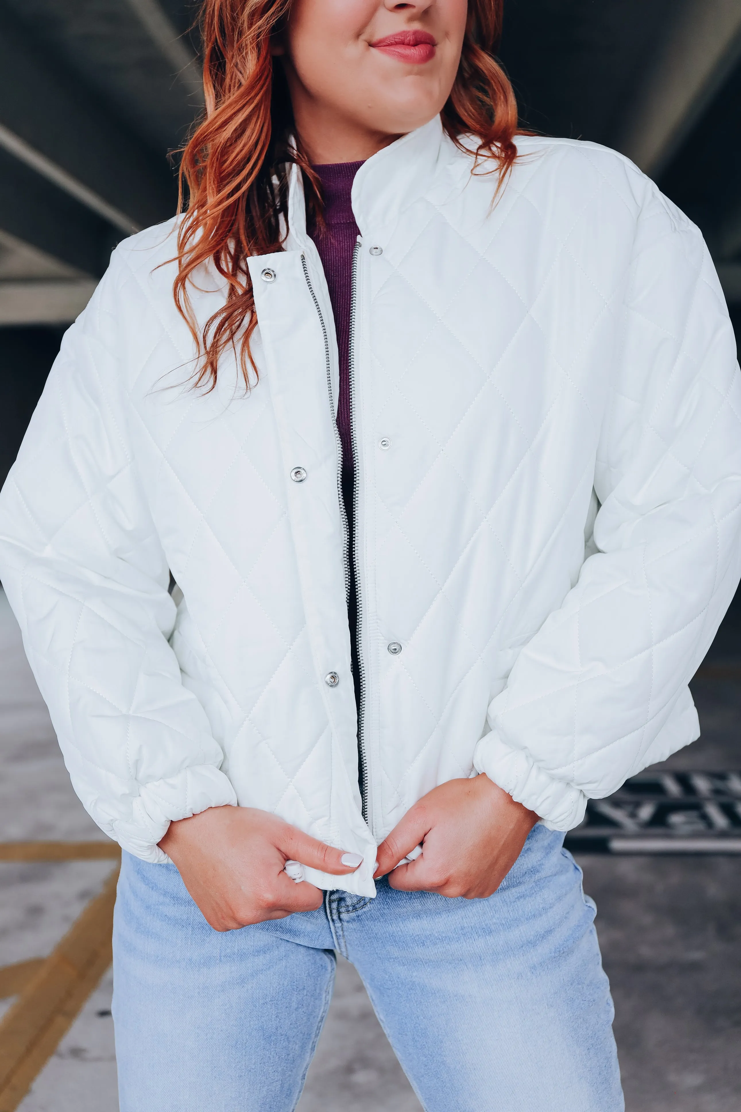 Ponderosa Quilted Puffer Jacket - Cream