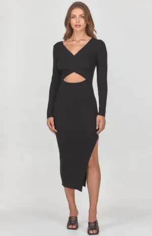 Portia Knit Dress - Black