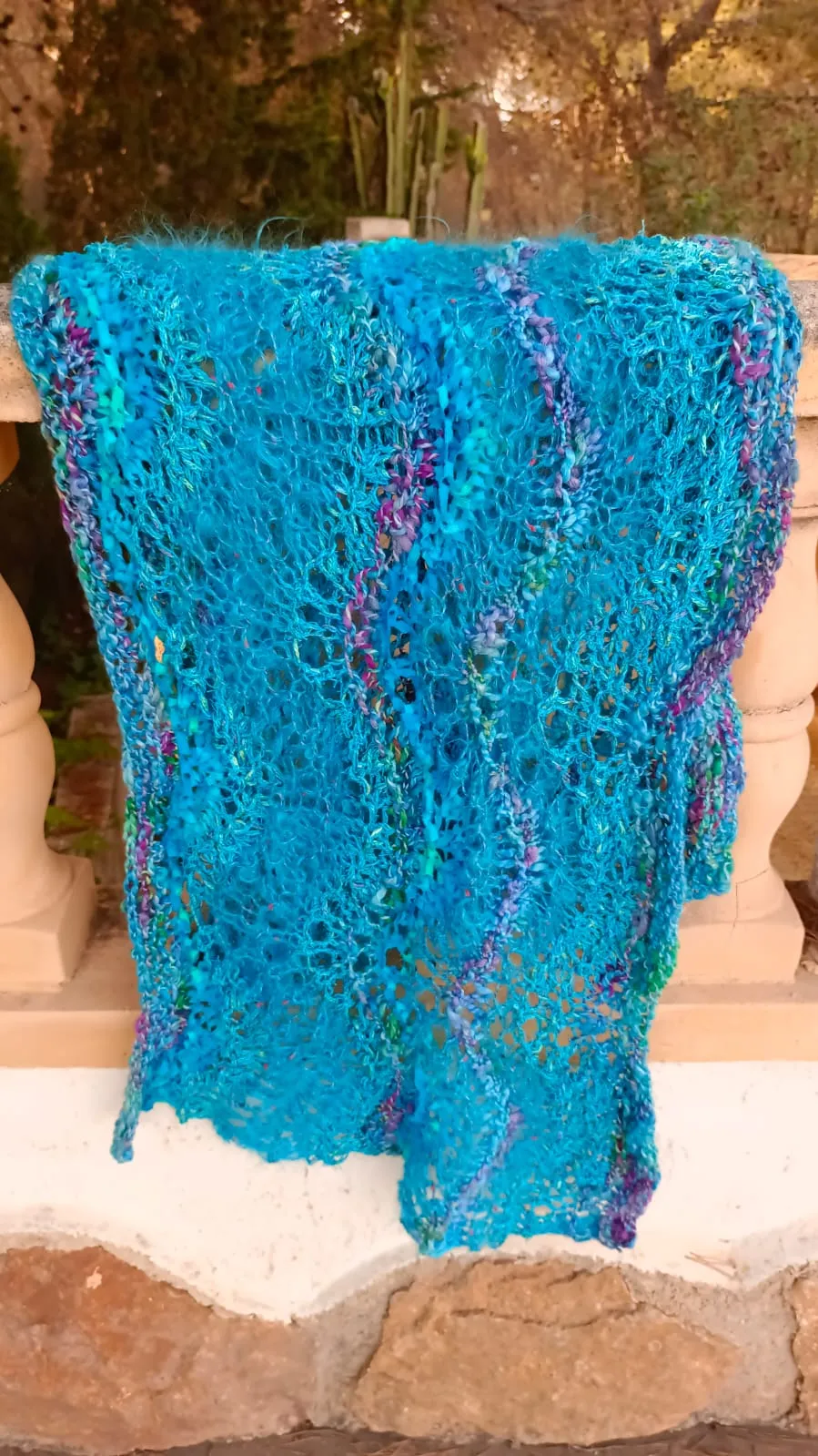 Precious Turquoise Shawl / Scarf