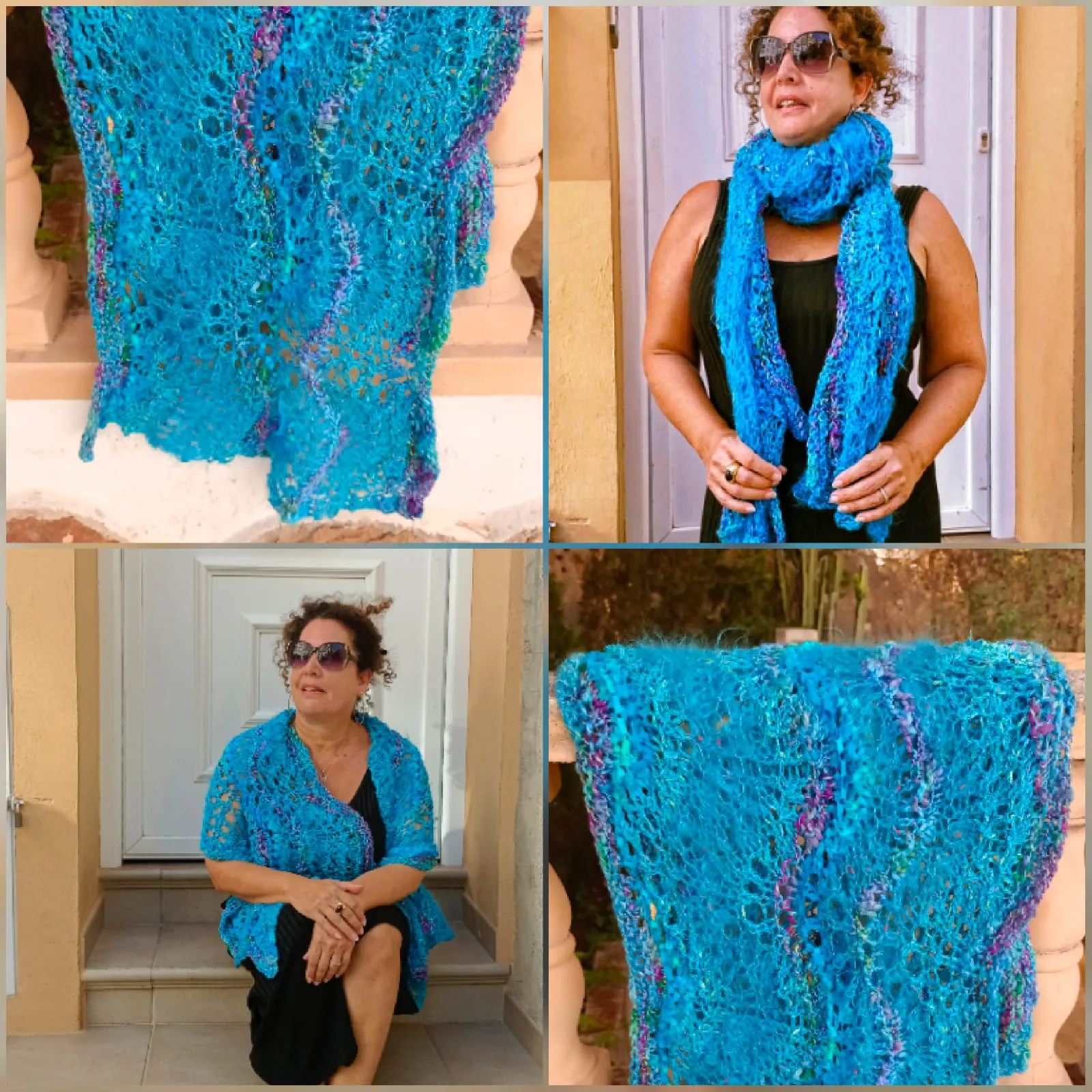 Precious Turquoise Shawl / Scarf