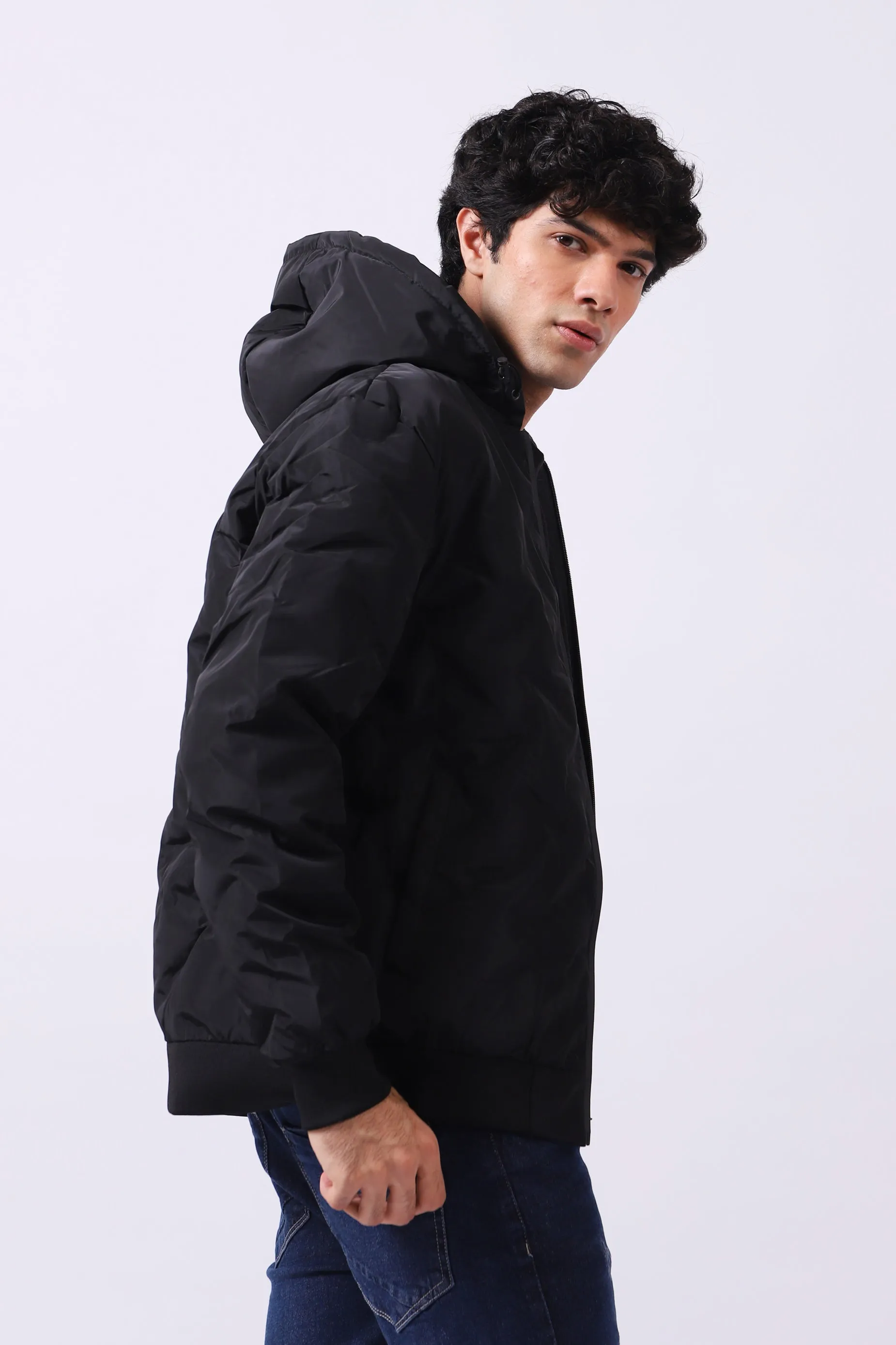 PUFFER HOODED JACKET