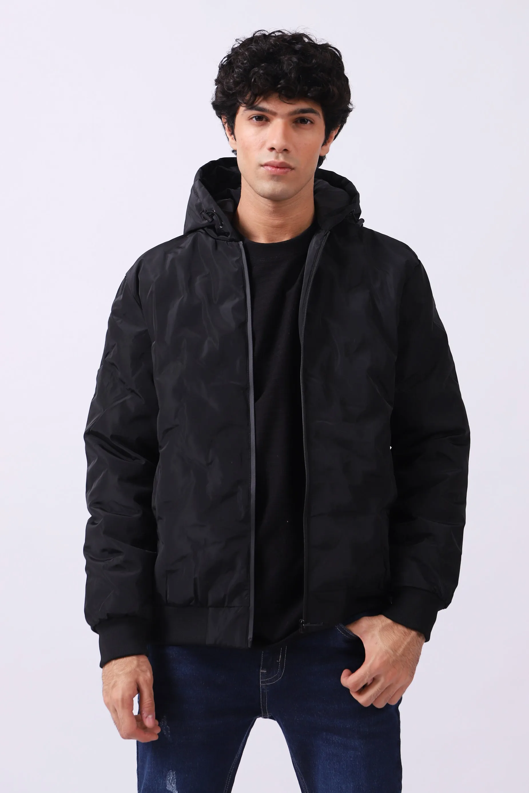 PUFFER HOODED JACKET