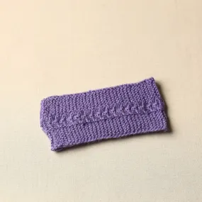 Purple - Kumaun Hand Knitted Woolen Warm Headband 28