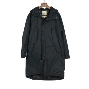 "Harry's Coat" parka in black water-resistant quilted Vancloth