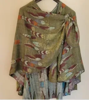 Rapti Fashion Reversible Buckle Shawl. Multi Colored-PSC 16