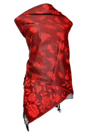 Red dual side Stole