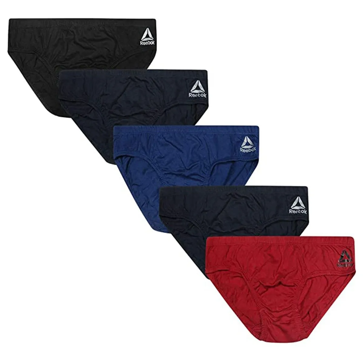 Reebok Men's Low Rise Briefs 5-Pack