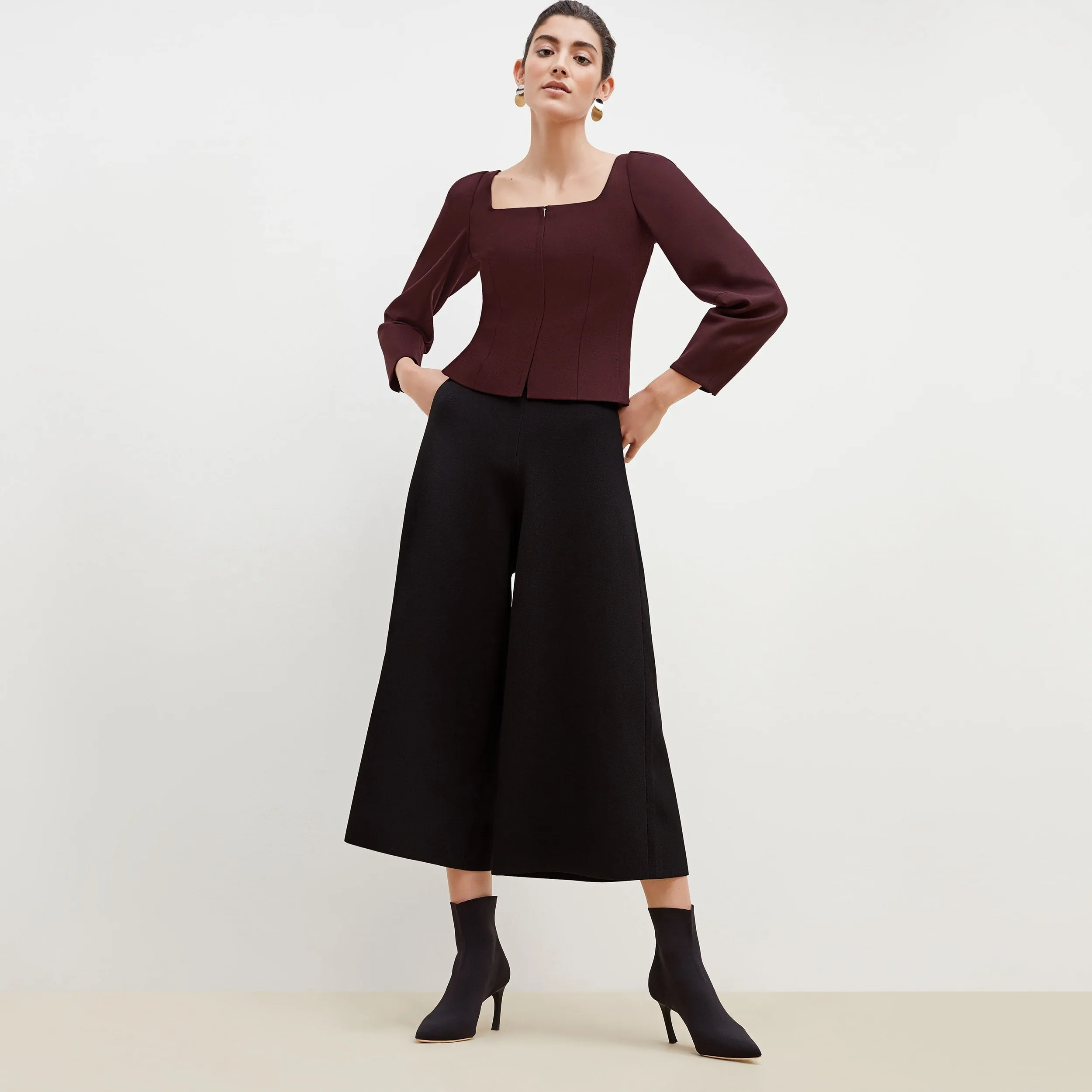 Rogala Stretch Culotte - Jardigan Knit :: Black