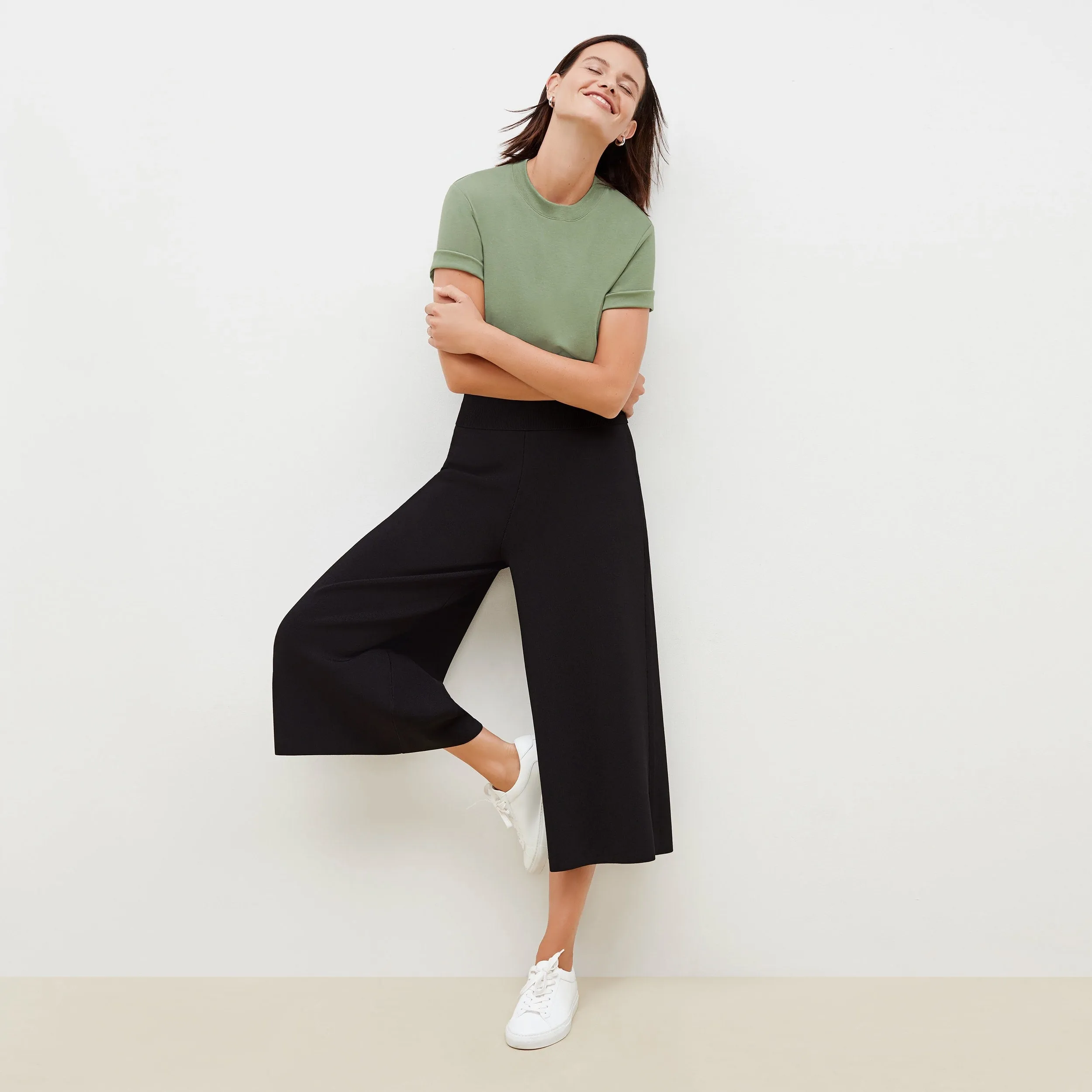 Rogala Stretch Culotte - Jardigan Knit :: Black