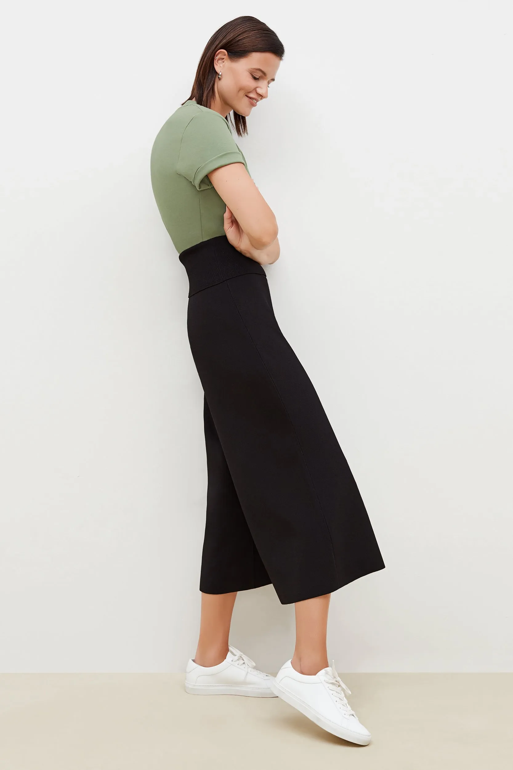 Rogala Stretch Culotte - Jardigan Knit :: Black