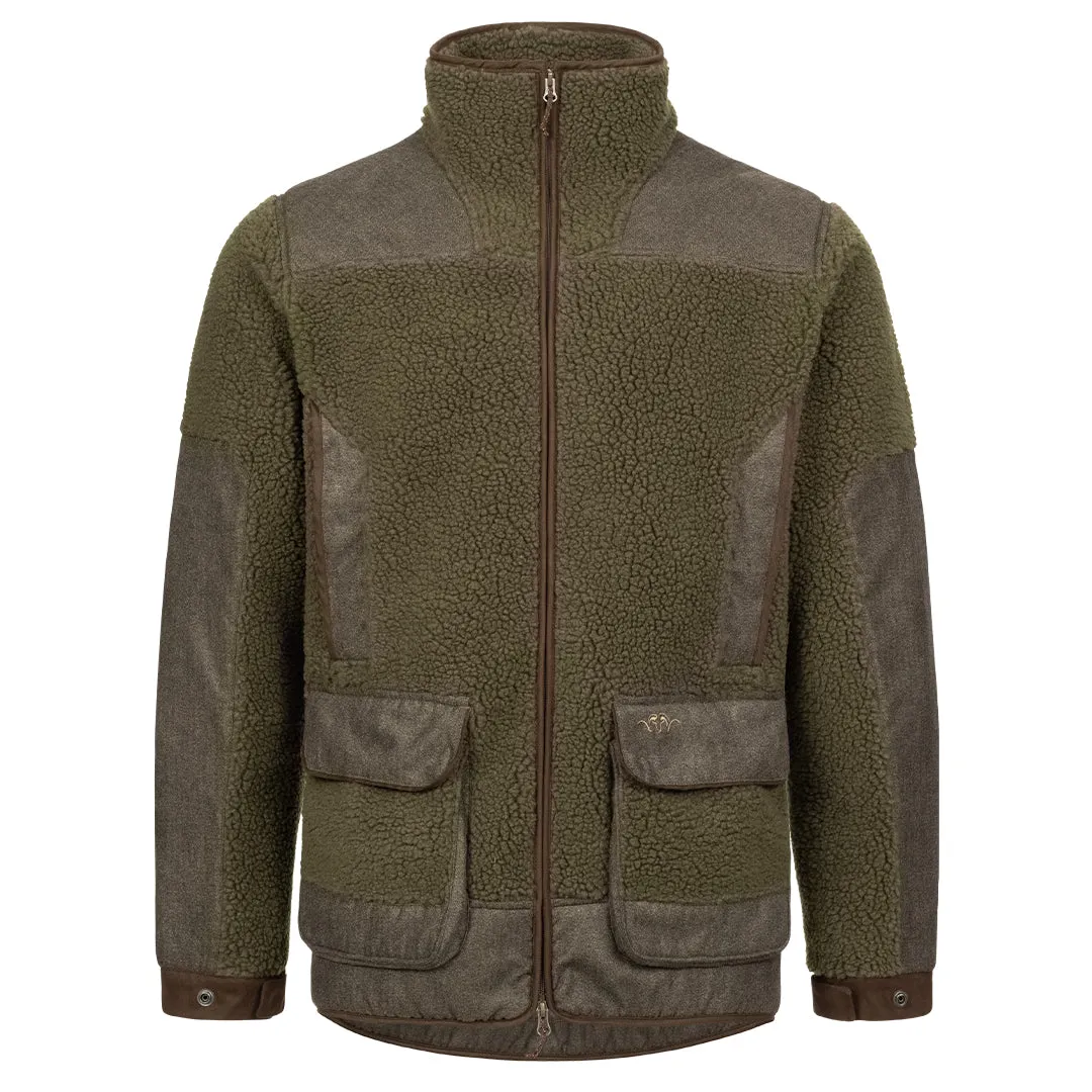 Sherpa Fleece Jacket - Dark Olive by Blaser