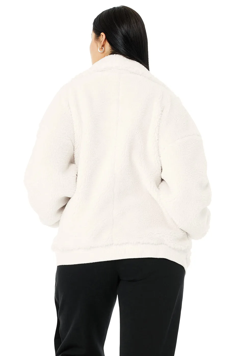 Sherpa Varsity Jacket - Ivory