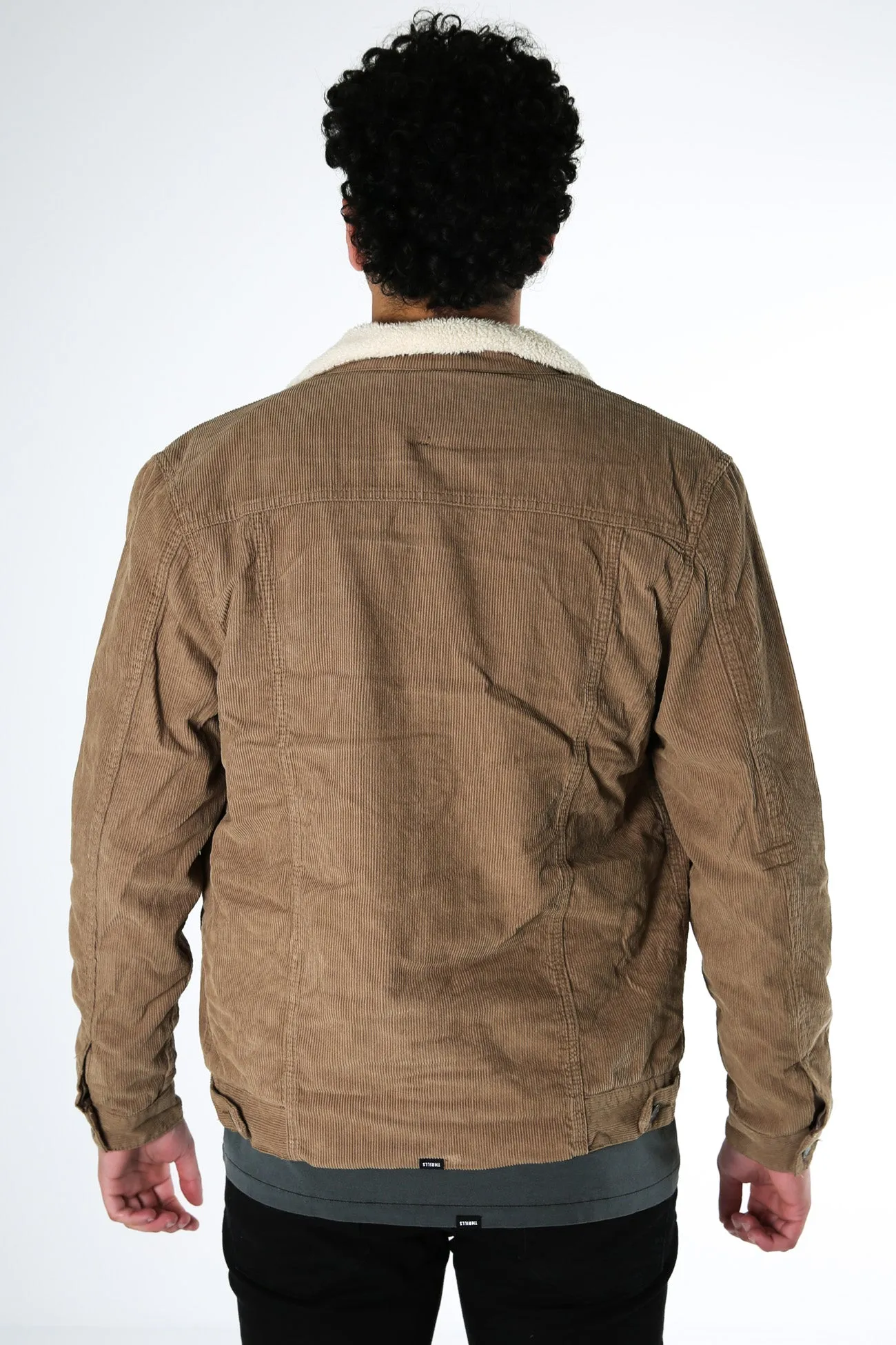 Sherpa Wanderer Corduroy Denim Jacket Desert