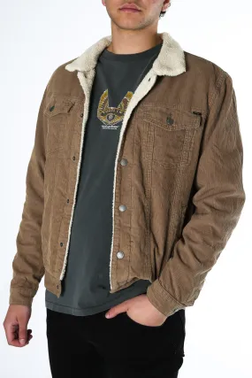 Sherpa Wanderer Corduroy Denim Jacket Desert