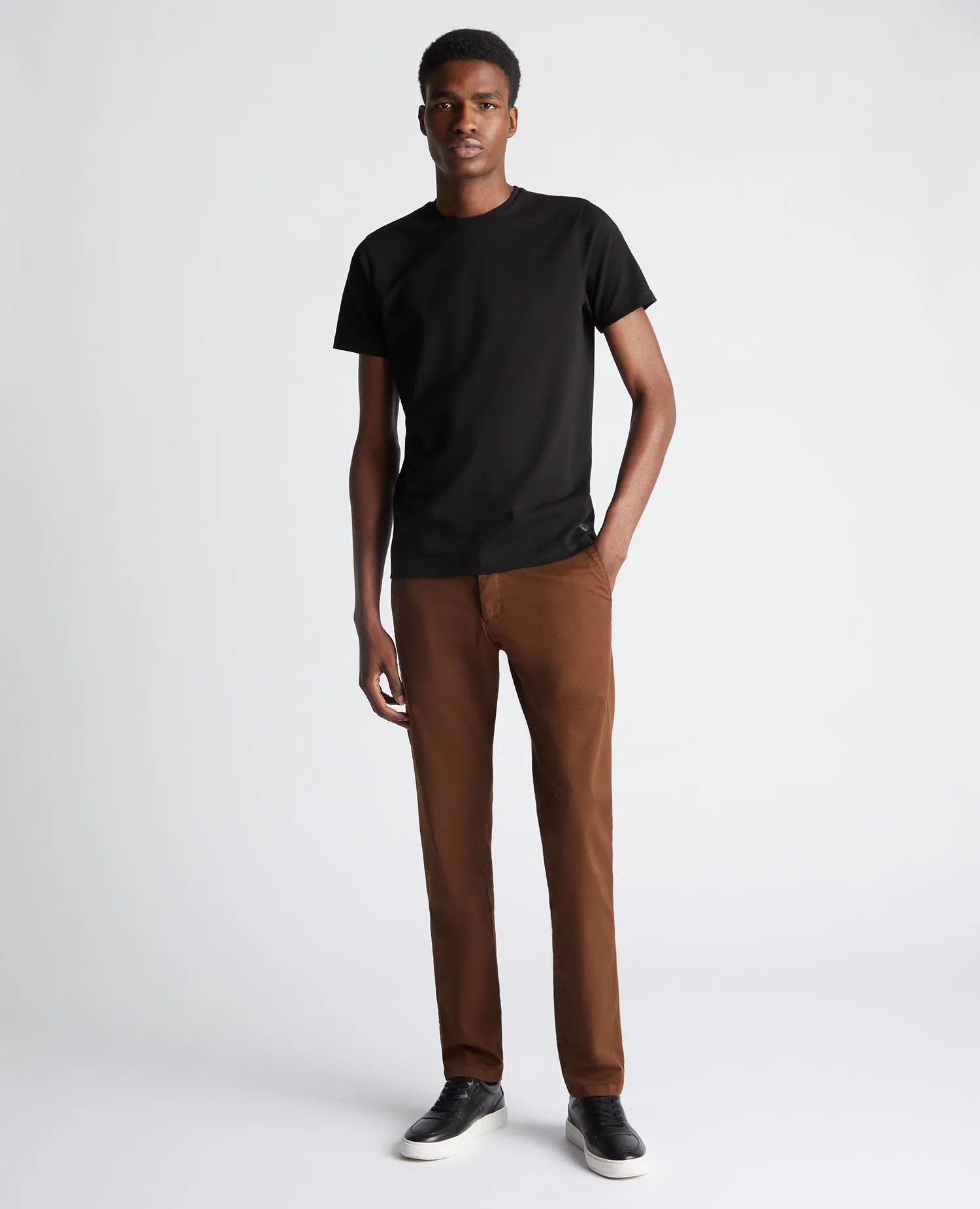 Slim Fit Cotton-Stretch Washed Chino