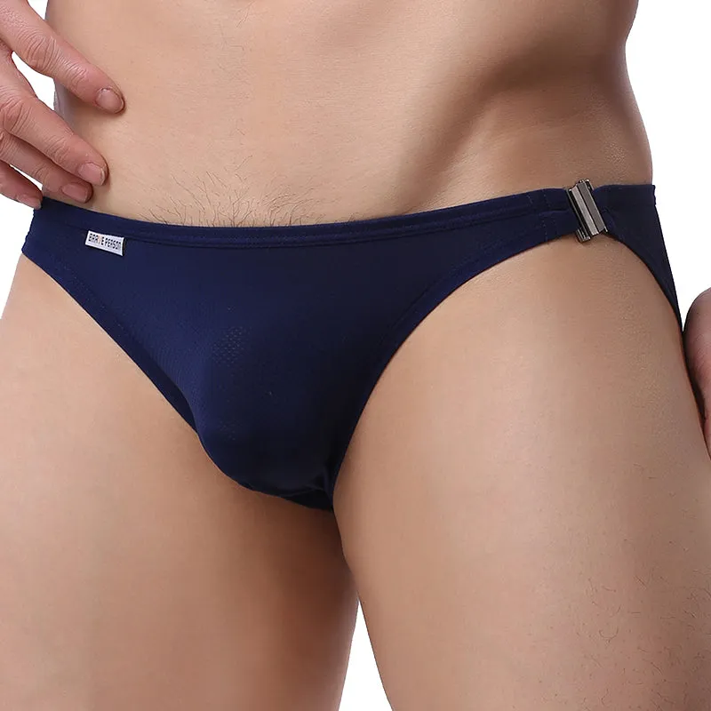 Snap Closure Side Nylon Brief