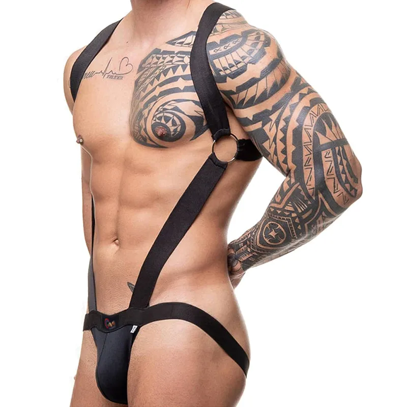 Solid Bandage Strap Style Brief Underwear