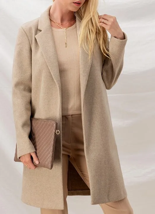 Sonja Soft-Brushed Oatmeal Over Coat