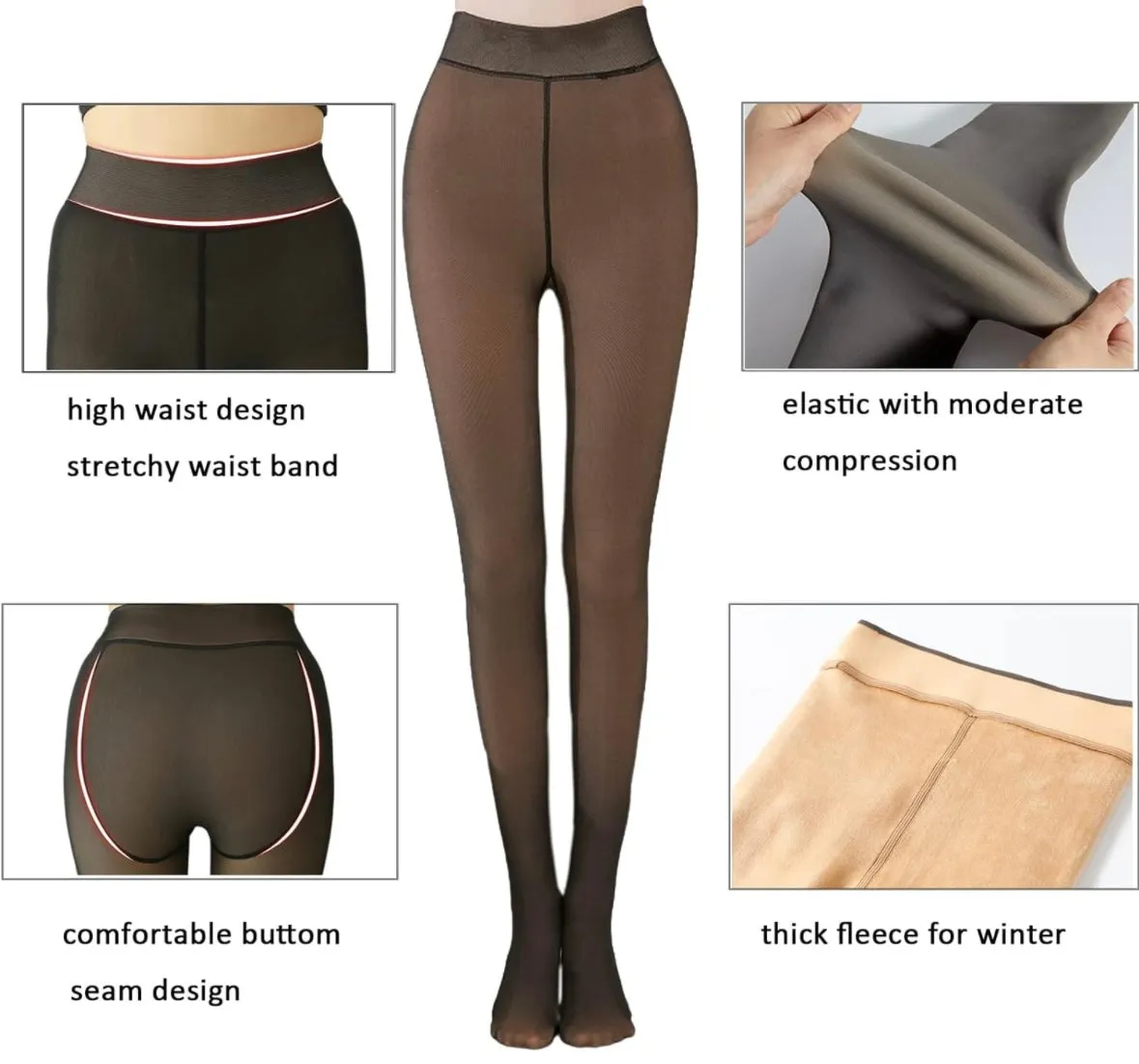 STAY WARM FLEECE INSIDE TIGHTS