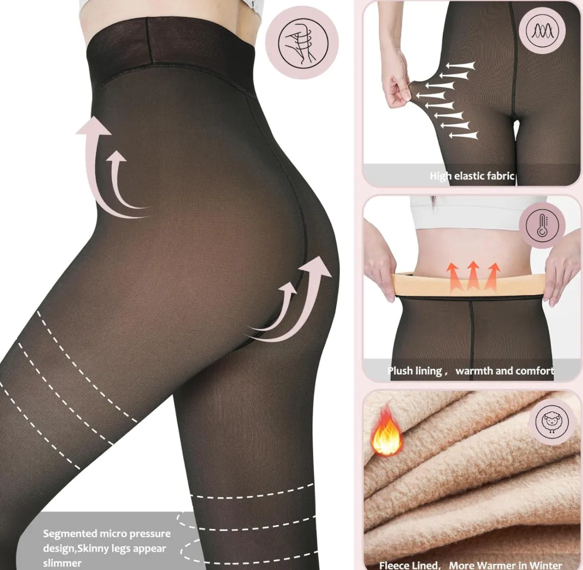 STAY WARM FLEECE INSIDE TIGHTS